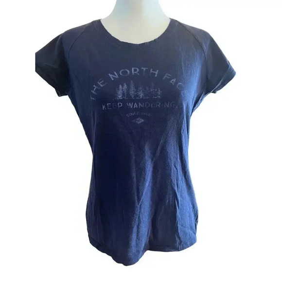 THE NORTH FACE womens tshirt keep wandering slim fit size medium - Picture 1 of 7